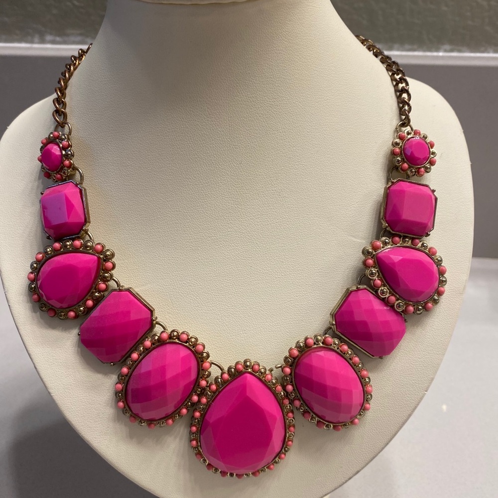 Hot Pink Statement Necklace